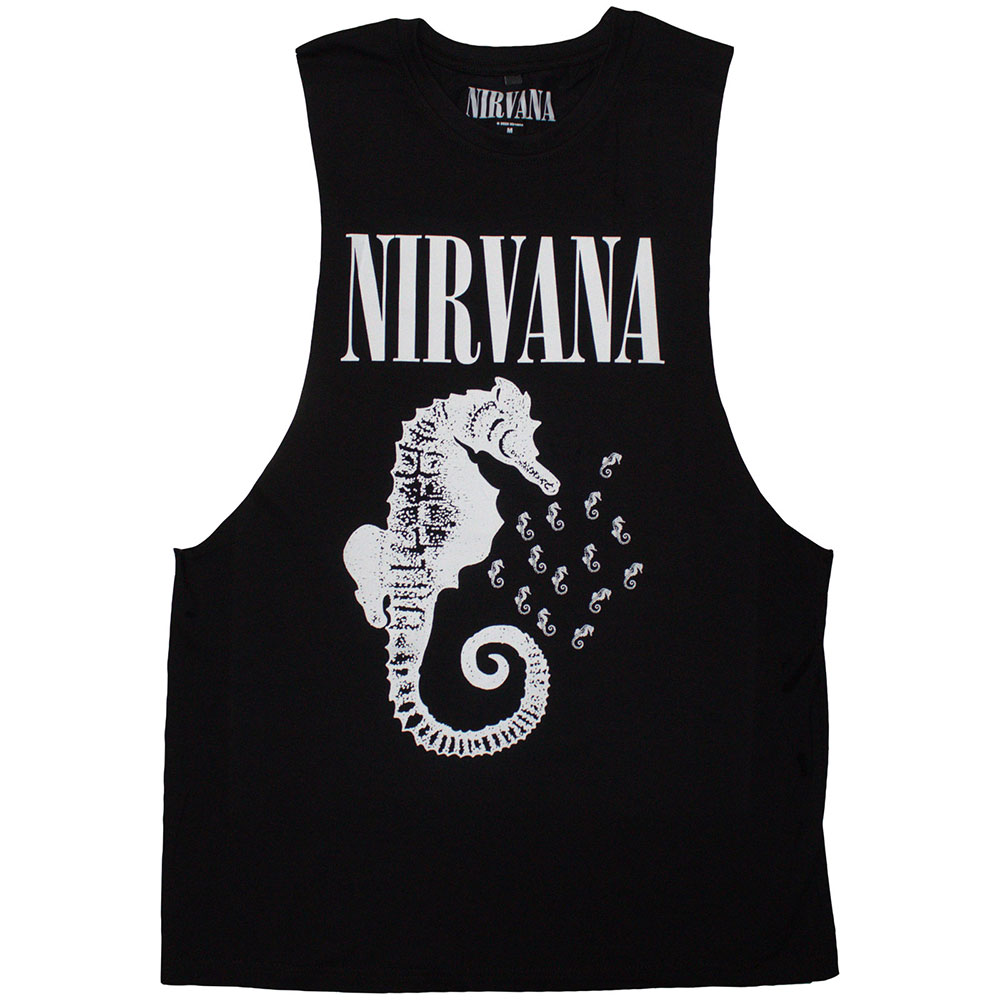 boohoo NIRVANA ニルヴァーナ ライセンス タンクトップ 白 楽天市場】ニルバーナ タンクトップの通販