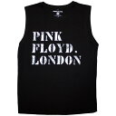 (ピンク・フロイド) Pink Floyd オフィシャル商品 ユニセックス ステンシル ロゴ タンクトップ 袖なし トップス 【海外通販】
