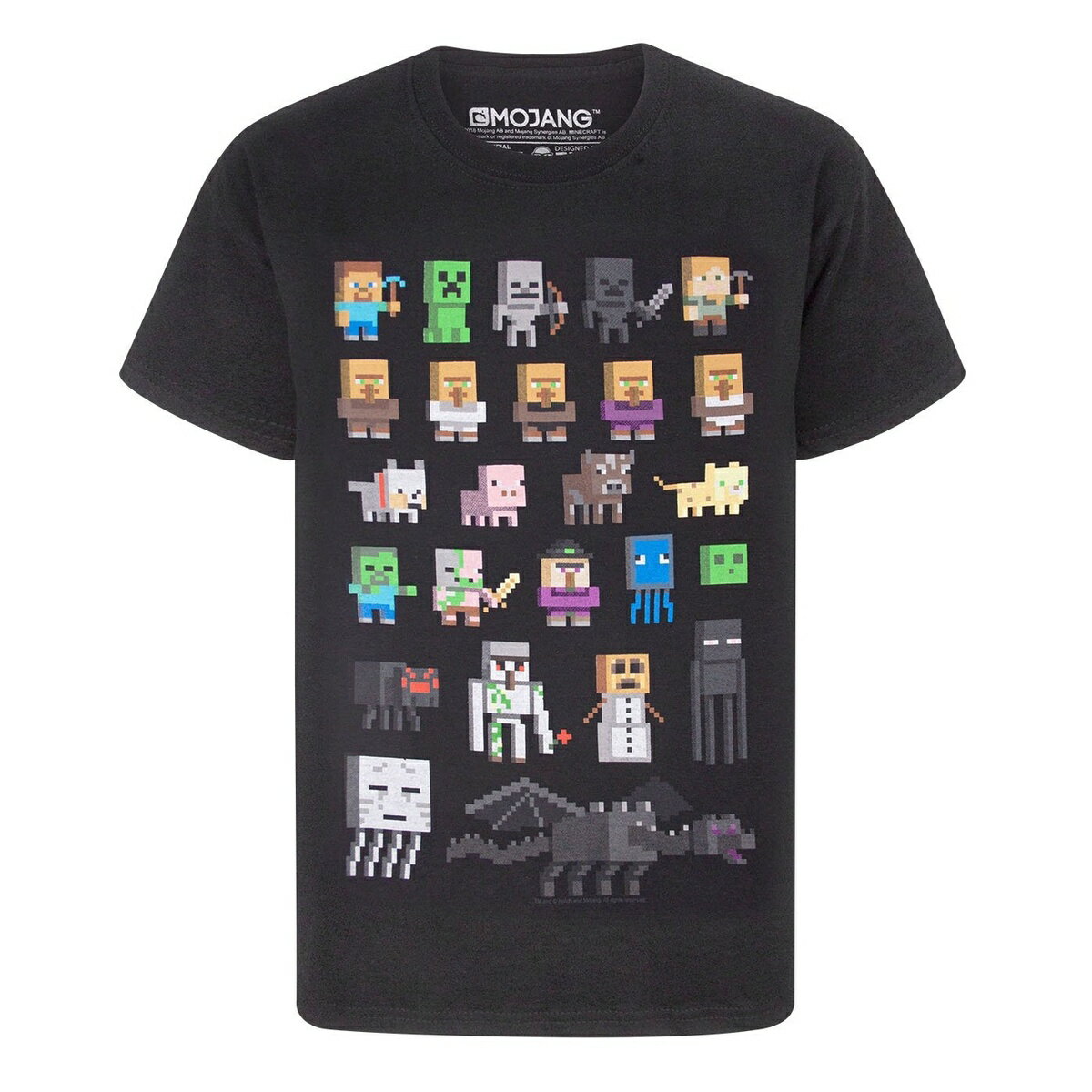 マインクラフト Minecraft オフィシャル商品 キッズ・子供 ボーイズ Sprites Tシャツ 半袖 カットソー トップス 【海外通販】