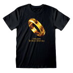 (ロード・オブ・ザ・リング) The Lord Of The Rings オフィシャル商品 ユニセックス一つの指輪は全てを統べ 半袖 Tシャツ 【海外通販】
