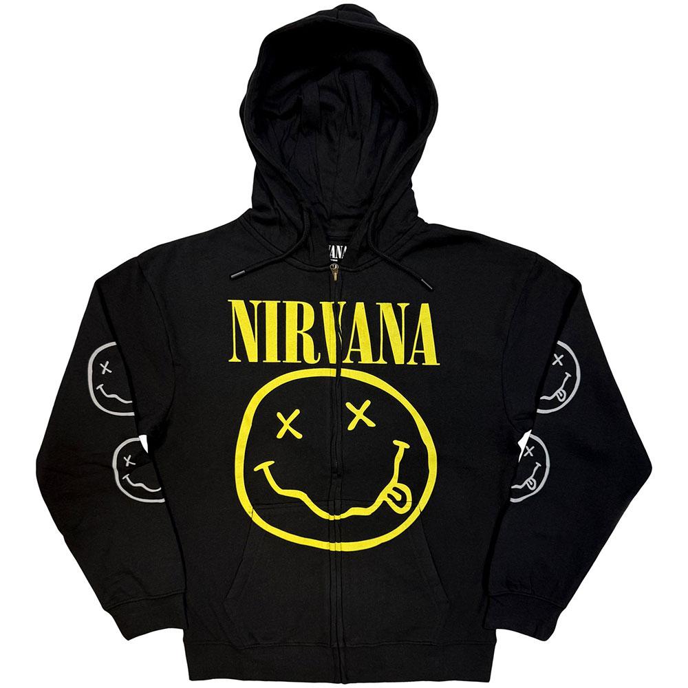 Rakuten - (ニルヴァーナ) Nirvana オフィシャル商品 ユニセックス Happy Face パーカー フード付き トレーナー 【海外通販】