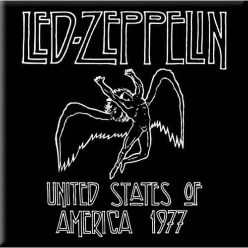 (レッド・ツェッペリン) Led Zeppelin オフィシャル商品 1977 USA Tour フリッジマグネット 冷蔵庫 磁石 (1個) 【海外通販】