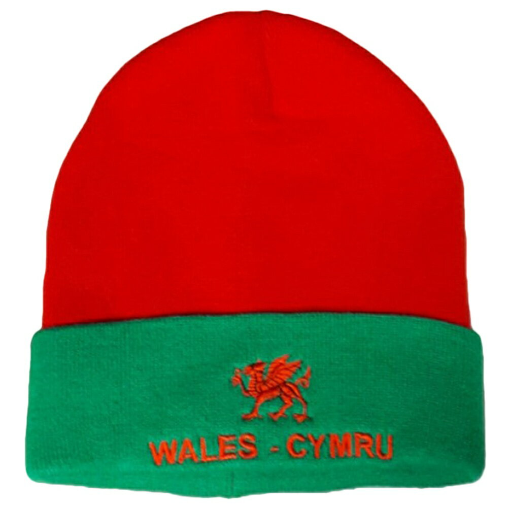 サッカー ウェールズ代表 Wales オフィシャル商品 Bronx ニット帽 ビーニー ニットキャップ 【海外通販】