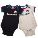 ラグビー スコットランド代表 Scotland RU オフィシャル商品 ボディースーツ ロンパース (2枚組) 【海外通販】