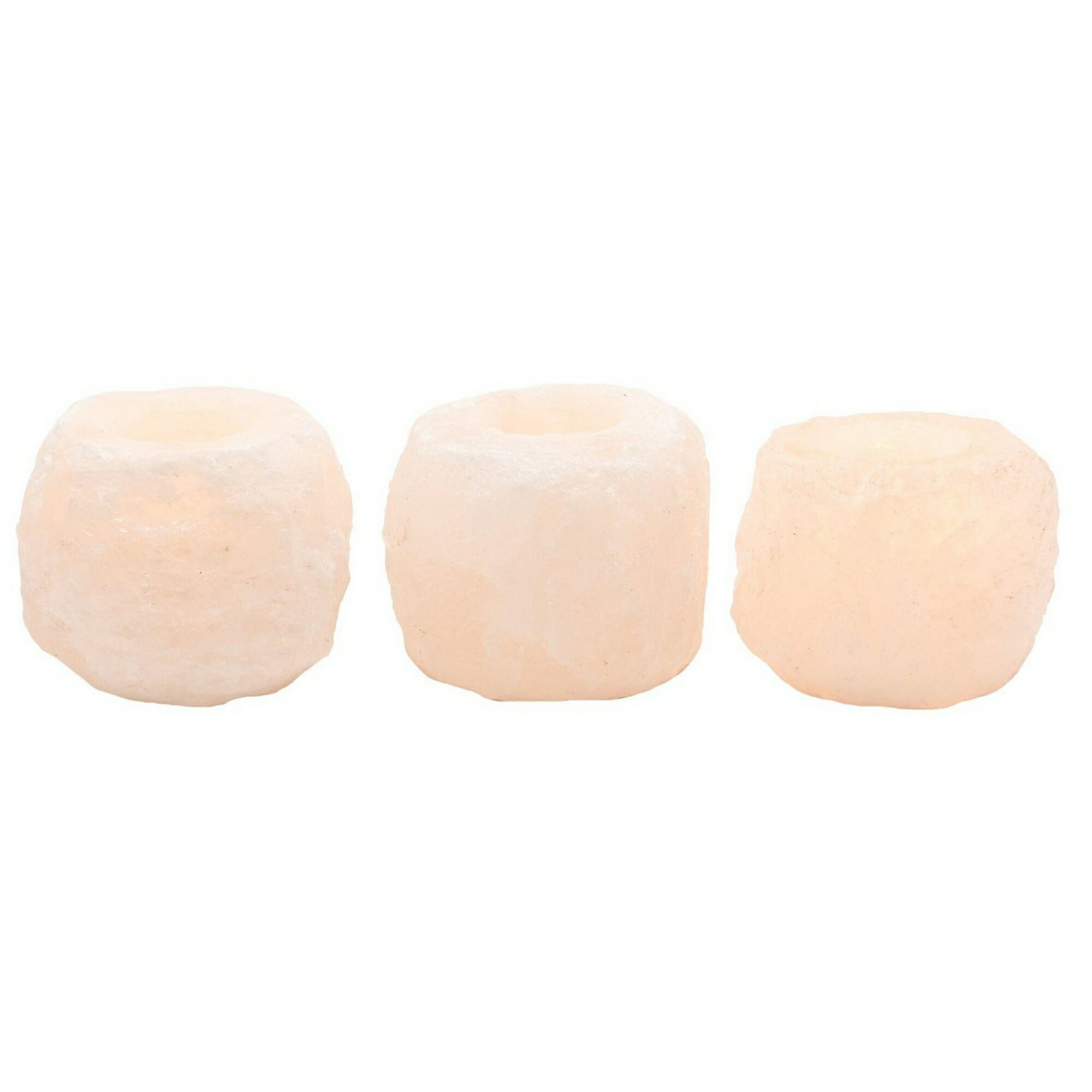 (セレニティ) Serenity ナチュラルストーン キャンドルホルダー ろうそく立て ティーライトホルダー (3個組) 【海外通販】