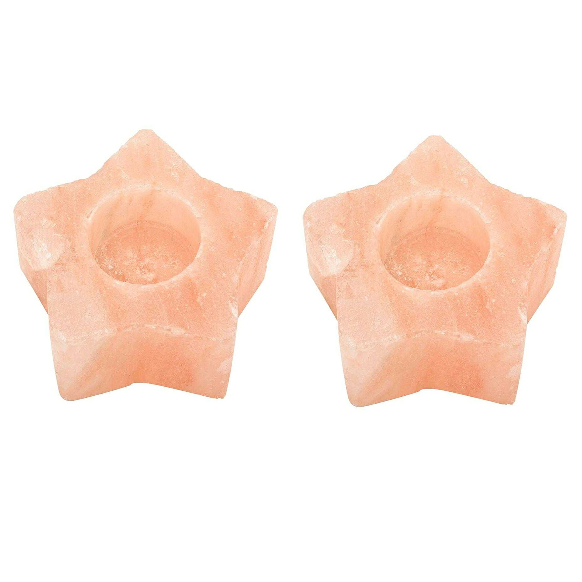 (セレニティ) Serenity ヒマラヤソルト Star キャンドルホルダー ろうそく立て ティーライトホルダー (2個組) 【海外通販】