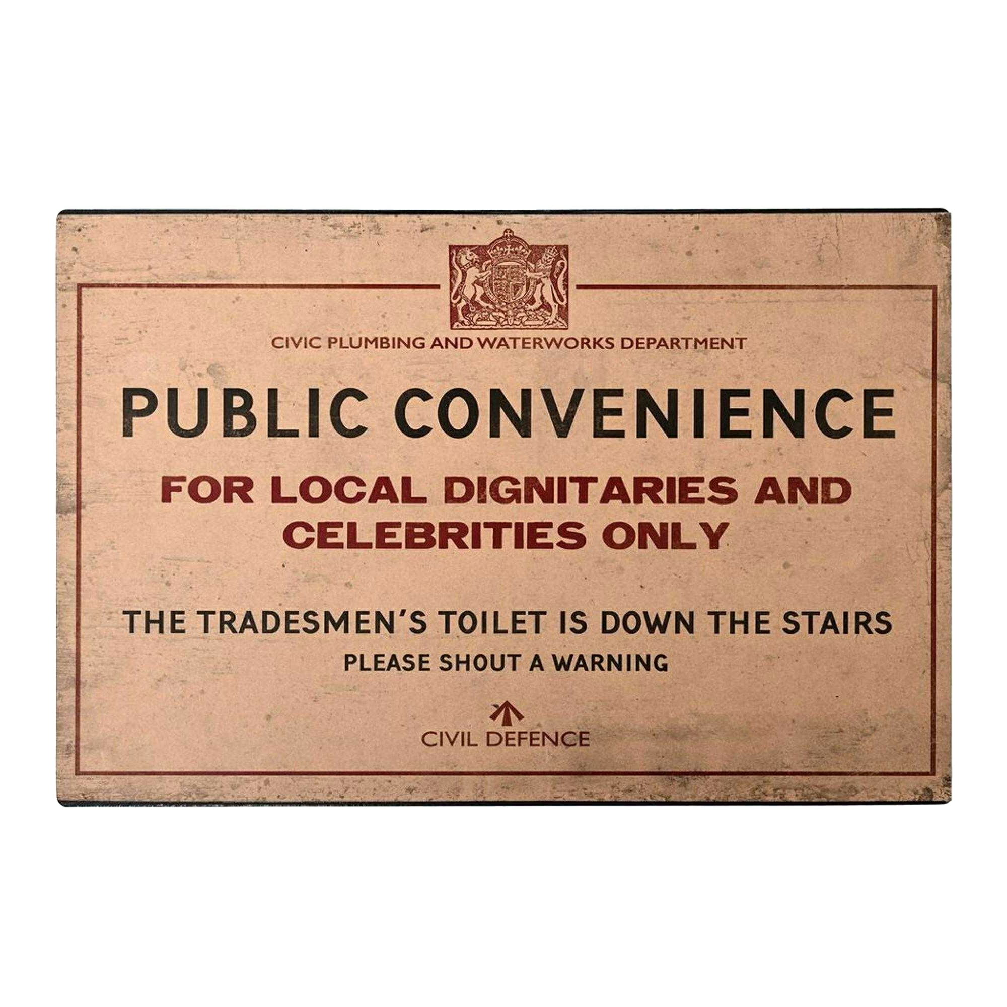 (ハーヴィー・マキン) Harvey Makin Civil Defence Public Convenience 飾り看板 プラーク ルームデコレーション 飾り インテリア 【海外通販】