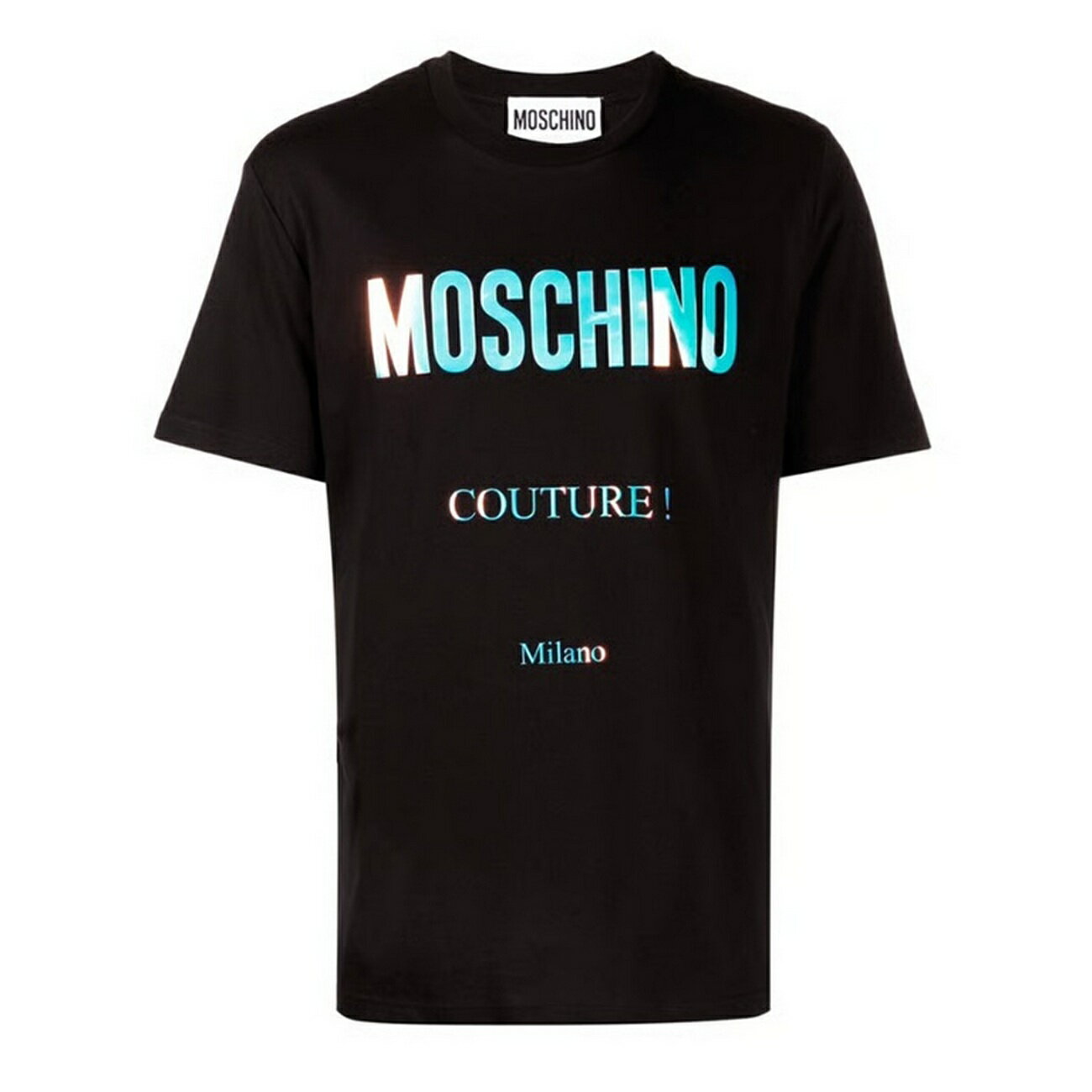 (モスキーノ) Moschino メンズ Couture 反射ロゴ 半袖 Tシャツ トップス 【海外通販】
