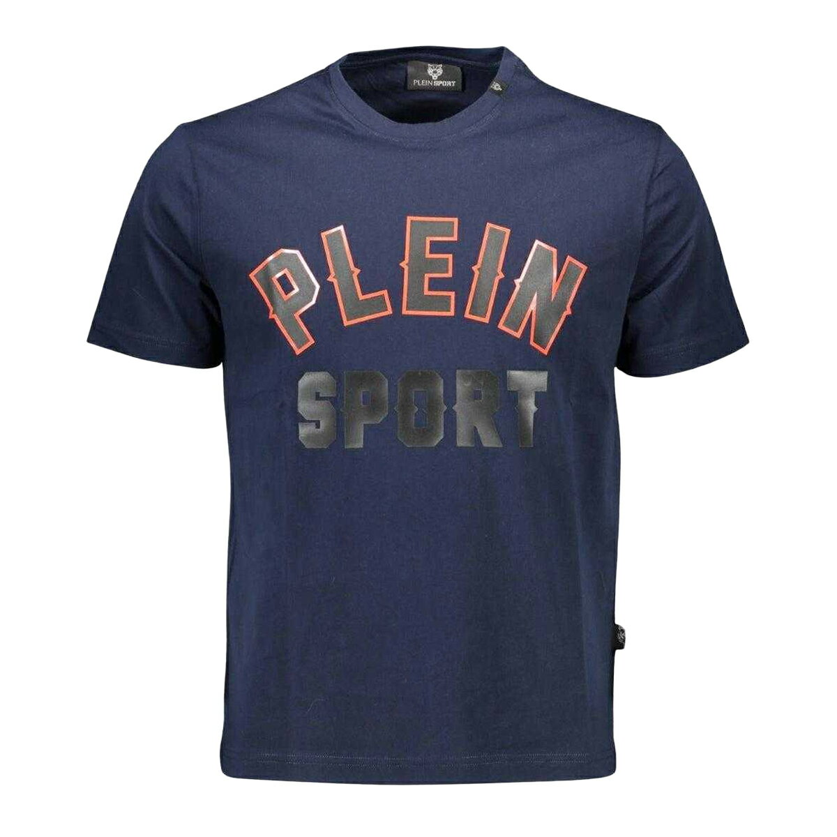 (プレイン・スポーツ) Plein Sport メンズ ブロックロゴ 半袖 Tシャツ トップス 【海外通販】