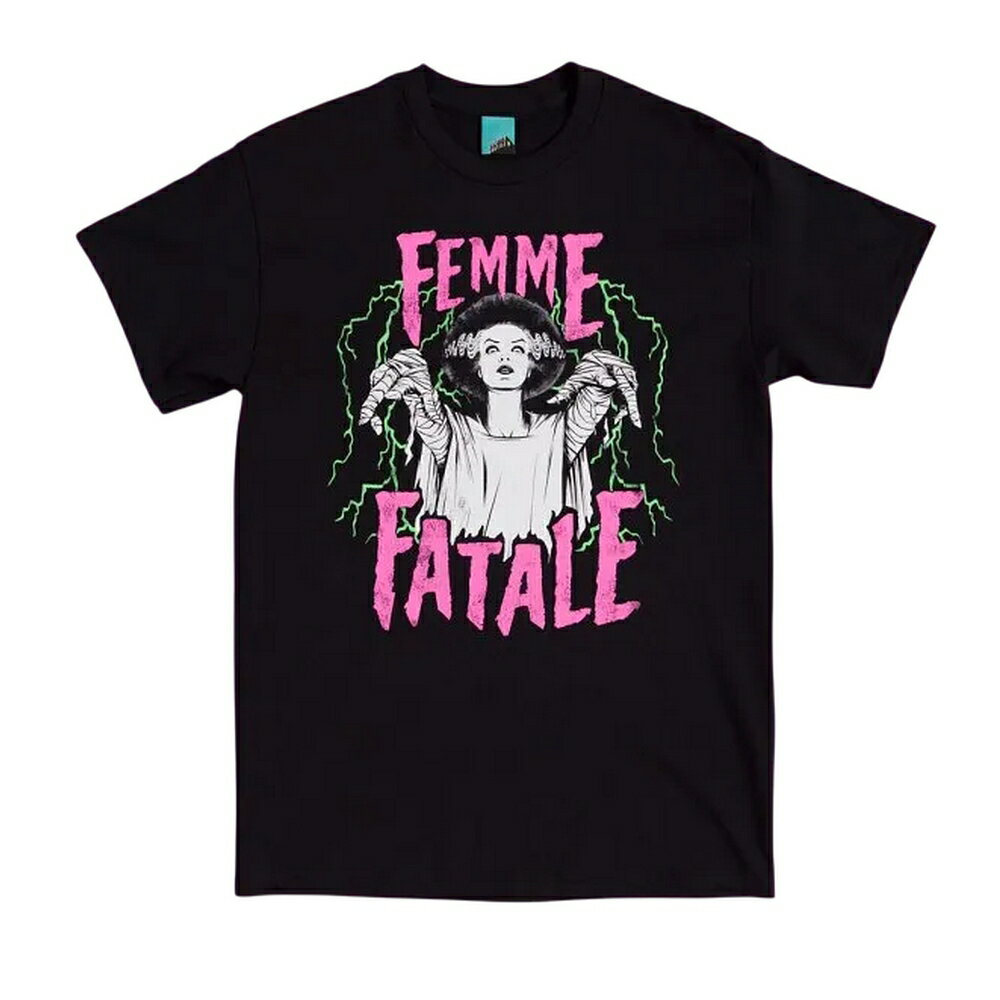 (フランケンシュタインの花嫁) The Bride Of Frankenstein オフィシャル商品 ユニセックス Femme Fatale 半袖 Tシャツ トップス 【海外通販】