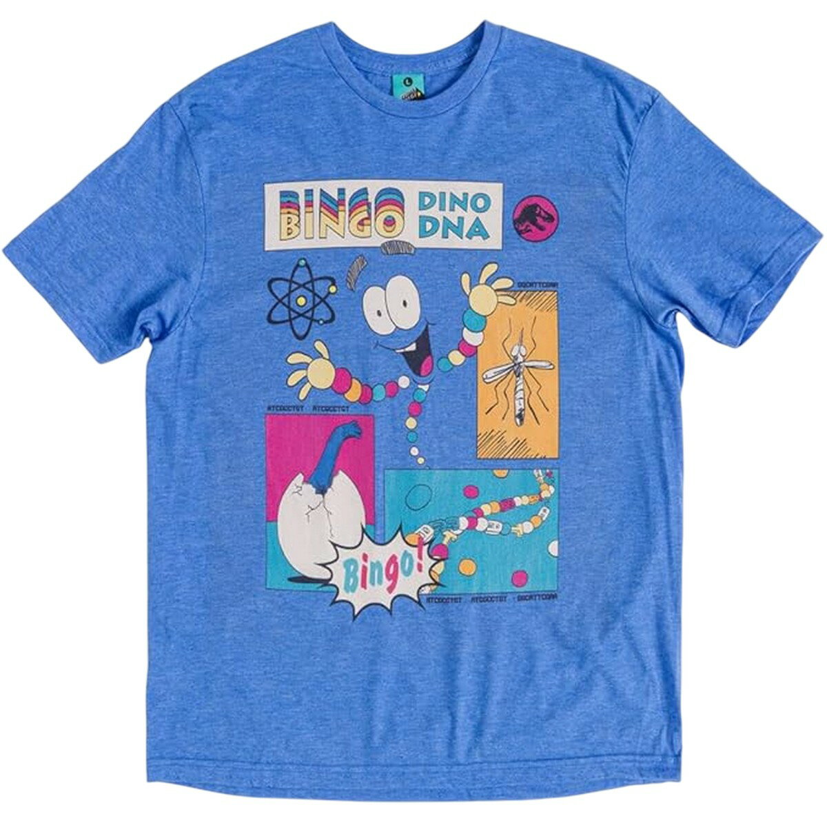 (ジュラシック・パーク) Jurassic Park オフィシャル商品 ユニセックス Mr DNA Tシャツ バックプリント 半袖 トップス 【海外通販】