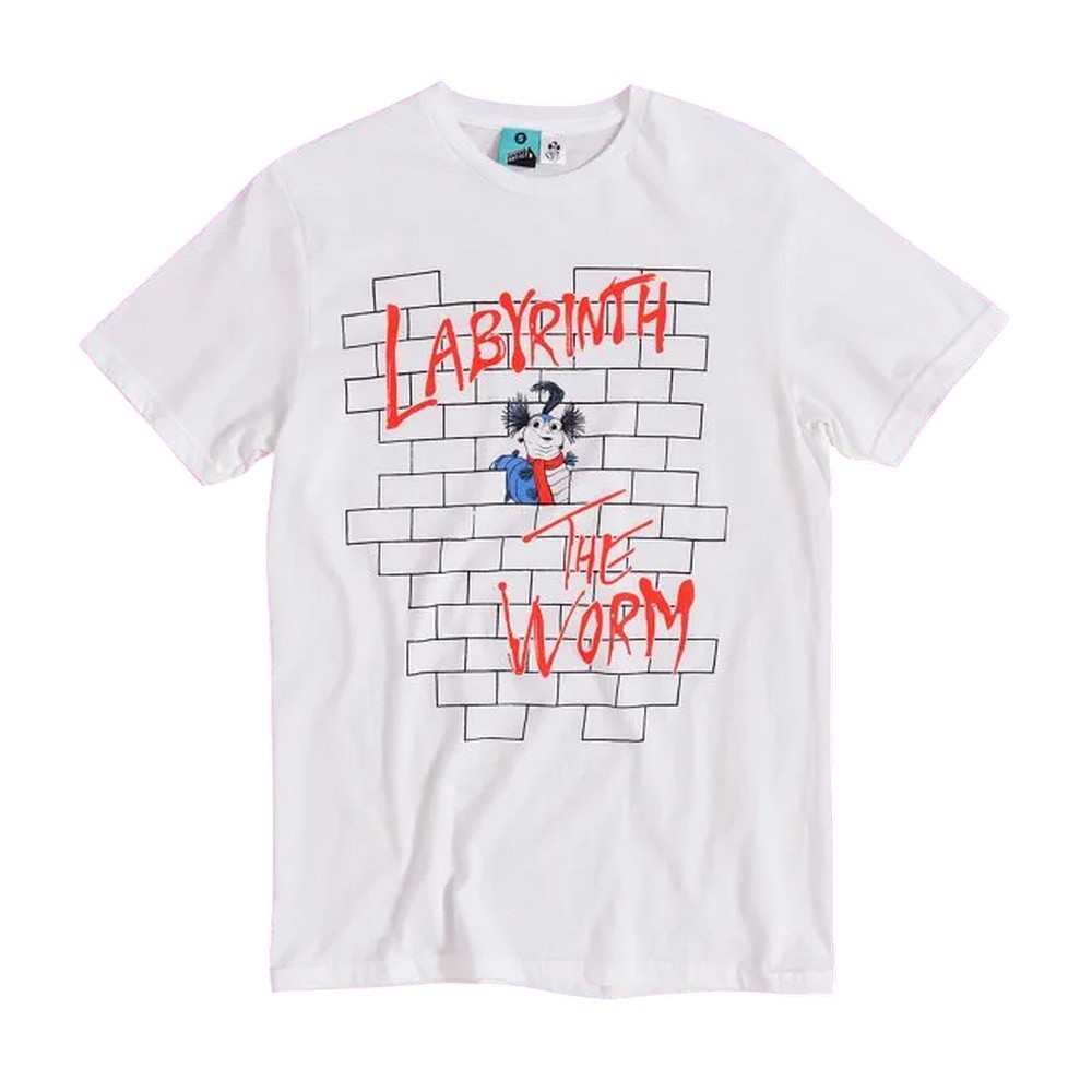 (ラビリンス/魔王の迷宮) Labyrinth オフィシャル商品 ユニセックス The Worm Wall Parody Tシャツ 半袖 トップス 【海外通販】