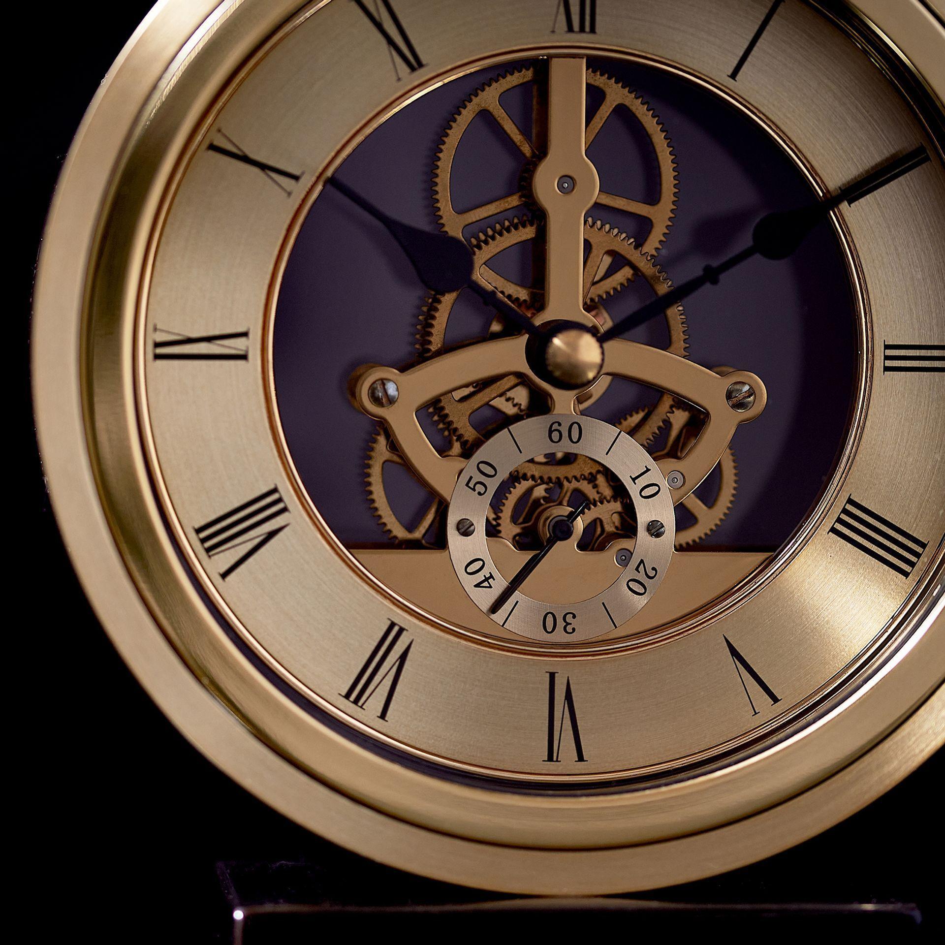 (ウィリアム・ウィドップ) William Widdop 時計 ラウンド スケルトンクロック 置時計 ベース付き 【海..