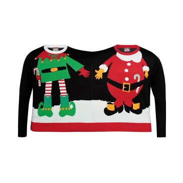 (クリスマスショップ) Christmas Shop サンタ/エルフ カップル 友達 2人用 クリスマス おもしろセーター 【楽天海外直送】
