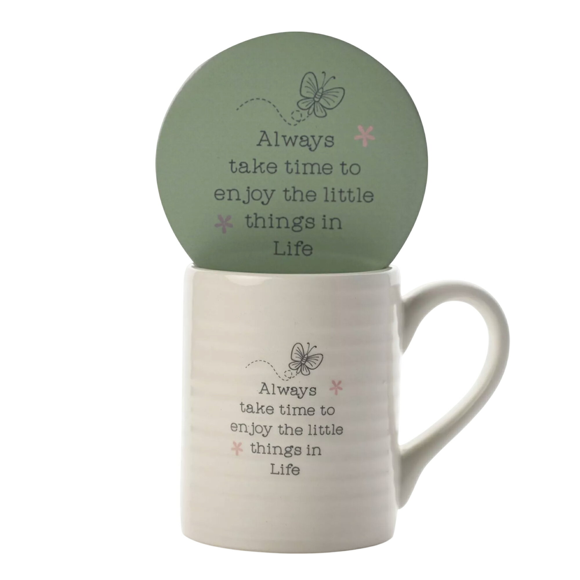 (セレブレーションズ) Celebrations マグ Love Life コースター付き Little Things マグカップ コップ セット 【海外通販】