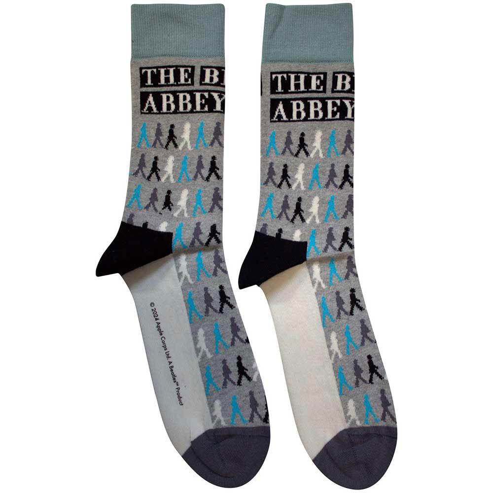 (ビートルズ) The Beatles オフィシャル商品 ユニセックス Abbey Road カラー クロッシング リピート柄 靴下 アンクルソックス ソックス (1足組) 【海外通販】