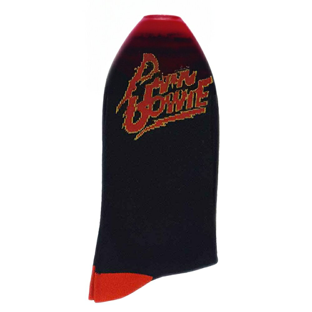 (デヴィッド・ボウイ) David Bowie オフィシャル商品 ユニセックス Flash ロゴ 靴下 アンクルソックス ソックス (1足組) 【海外通販】(4.0)