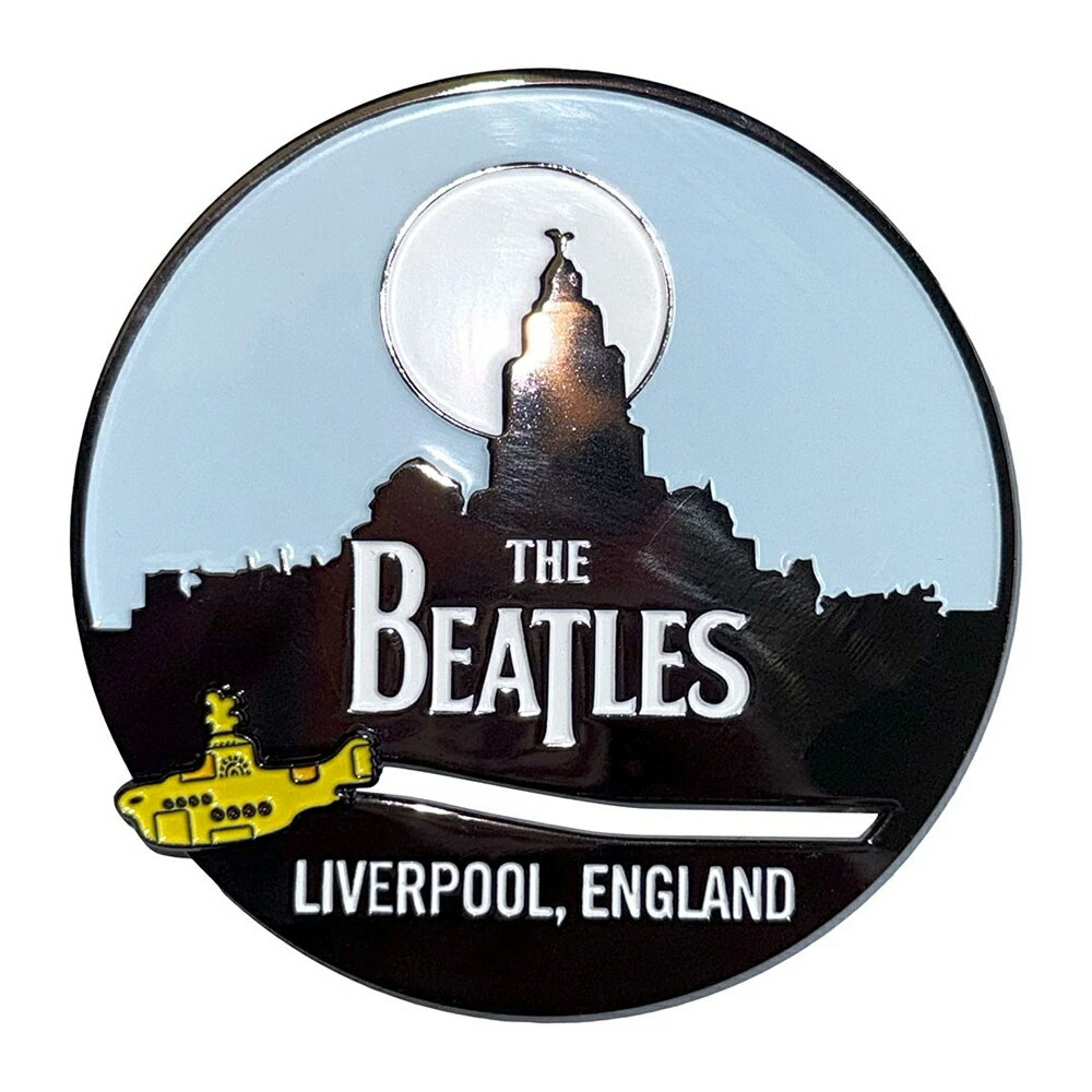 (ビートルズ) The Beatles オフィシャル商品 Liverpool Skyline & Yellow Submarine フリッジマグネット 冷蔵庫 磁石 (1個) 【海外通販】