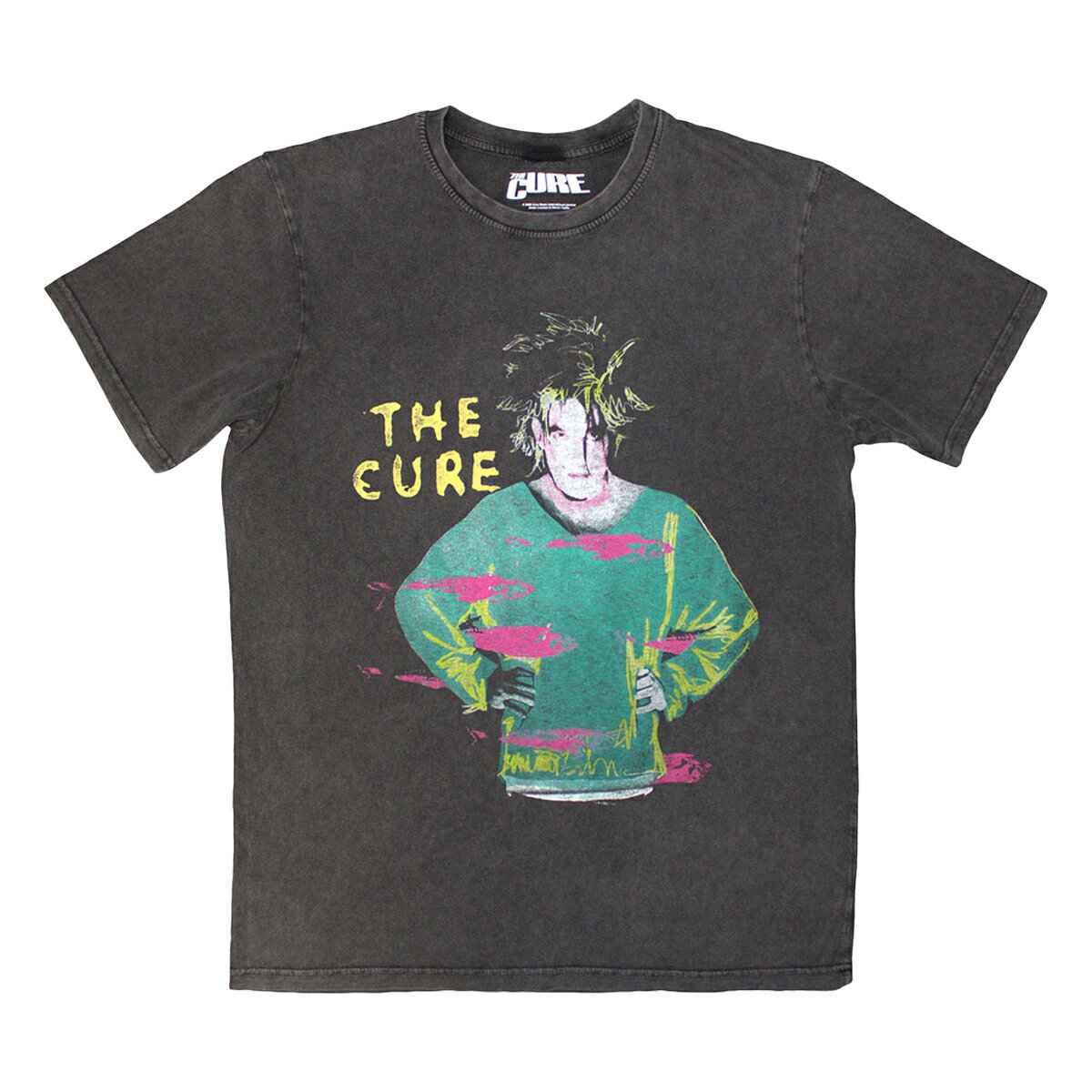 (ザ・キュアー) The Cure オフィシャル商品 ユニセックス Beach Party Tour '86 バックプリント Tシャツ ストーンウォッシュ 半袖 トップス 【海外通販】