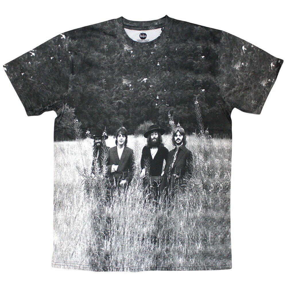 (ビートルズ) The Beatles オフィシャル商品 ユニセックス Tittenhurst Park Field Tシャツ 全面柄 半袖 トップス 【海外通販】
