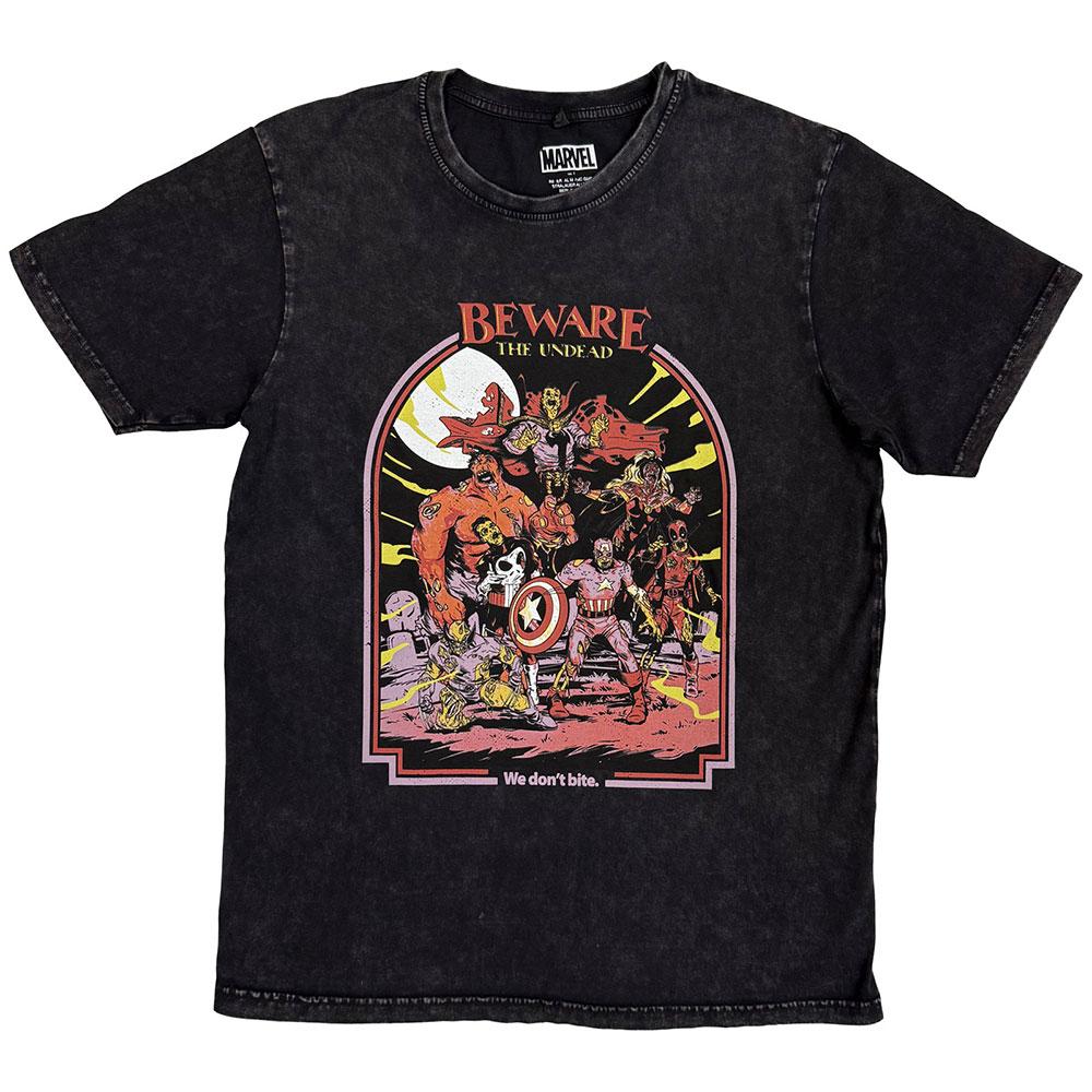 (マーベル・コミック) Marvel Comics オフィシャル商品 ユニセックス We Don't Bite Tシャツ ストーンウォッシュ 半袖 トップス 【海外通販】