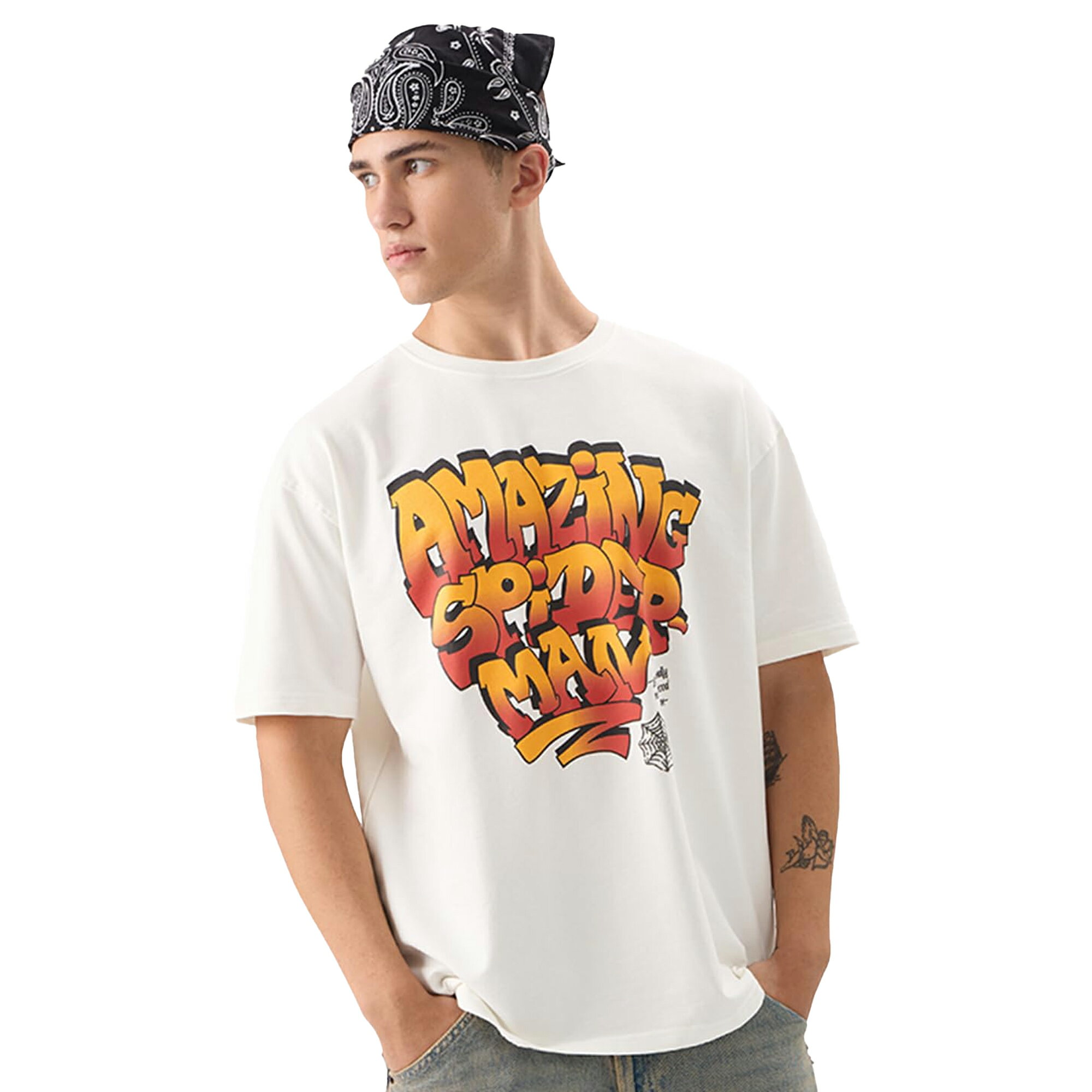 (アメイジング・スパイダーマン) The Amazing Spider-Man オフィシャル商品 ユニセックス Lunge Tシャツ 半袖 トップス 【海外通販】