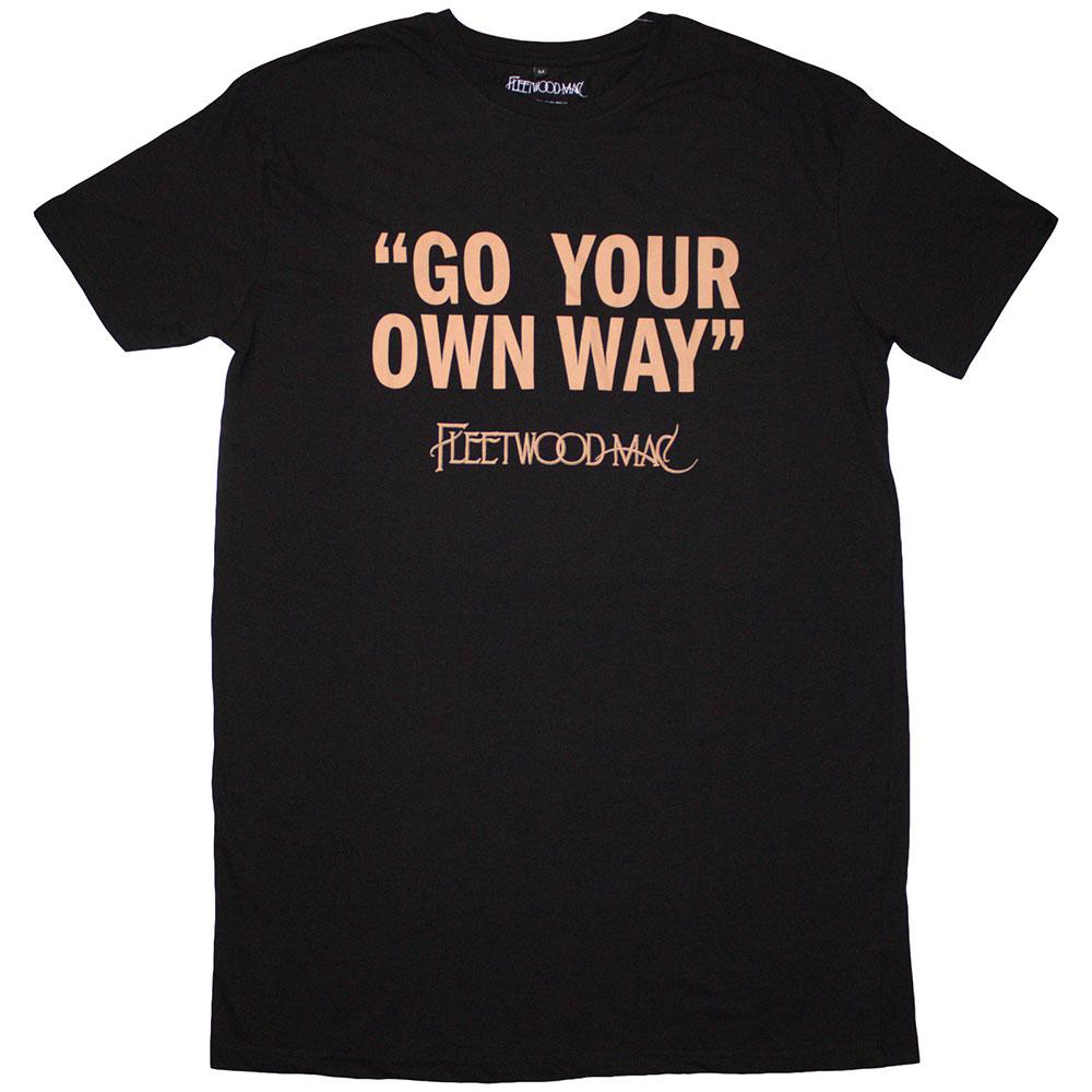 (フリートウッド・マック) Fleetwood Mac オフィシャル商品 レディース Go Your Own Way ワンピース 半袖 Tシャツワンピース 【海外通販】