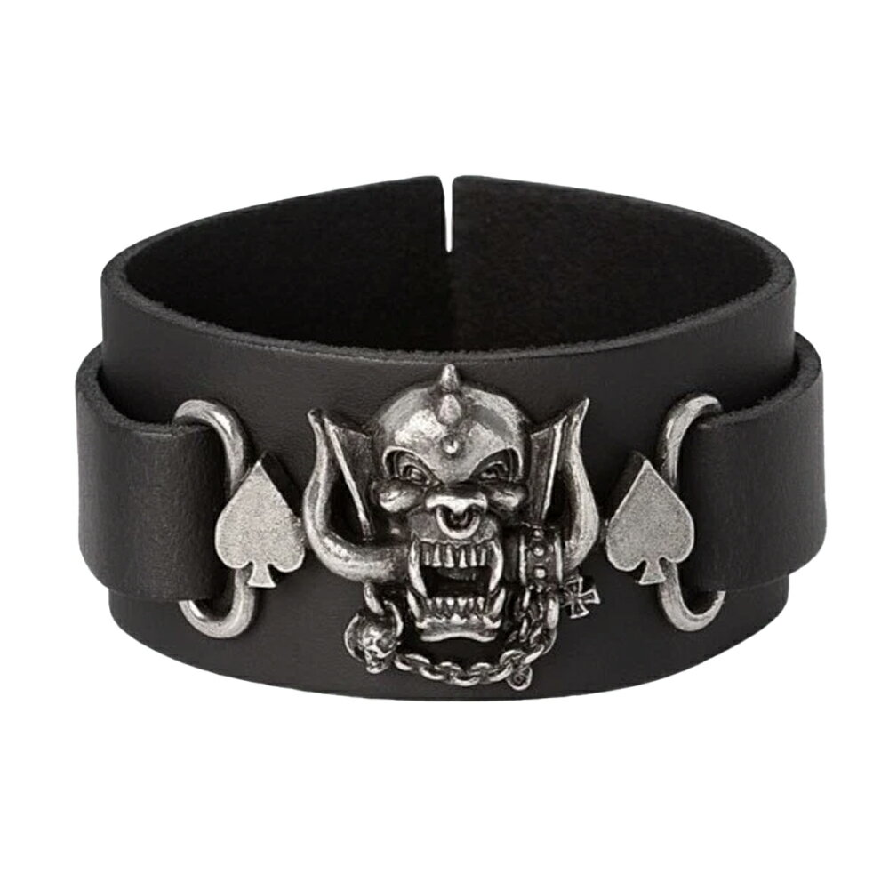 (モーターヘッド) Motorhead オフィシャル商品 Warpig ブレスレット レザー リストストラップ アクセサリー 【海外通販】
