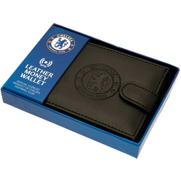 チェルシー フットボールクラブ Chelsea FC オフィシャル商品 メンズ RFID スキミング防止 デボスロゴ レザー 財布 【楽天海外直送】