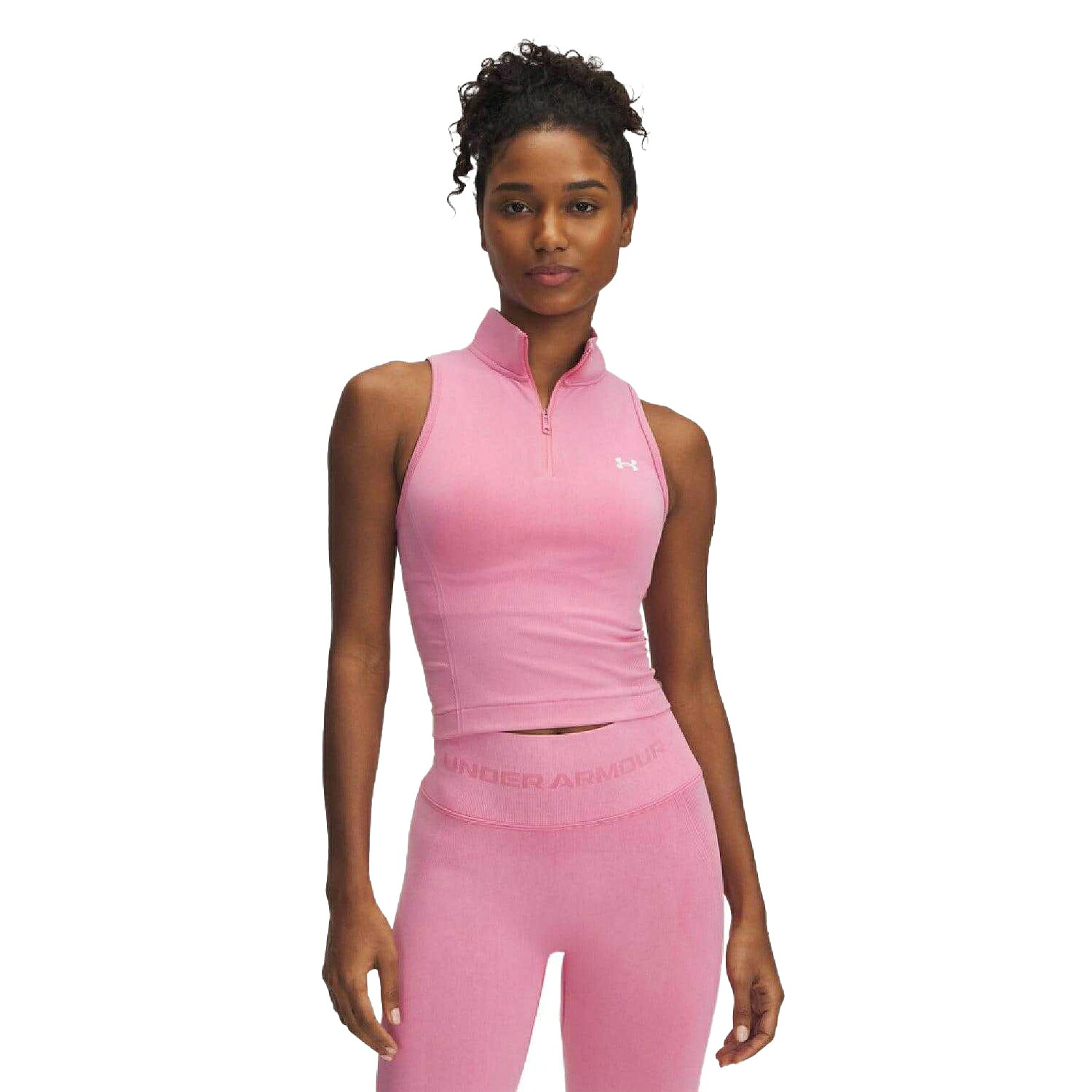 (アンダーアーマー) Under Armour レディース シームレス ジップネック スポーツ ノースリーブ タンクトップ 【海外通販】