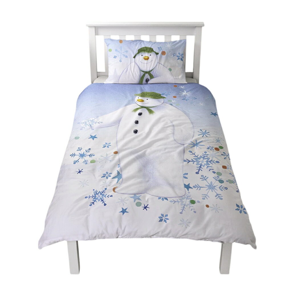 (スノーマン) The Snowman オフィシャル商品 Winter Sun Christmas 掛け布団カバー・枕カバーセット リバーシブル 寝具 【海外通販】