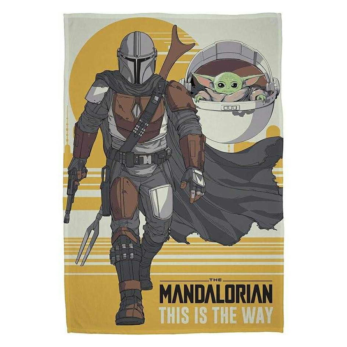 (スター・ウォーズ) Star Wars オフィシャル商品 The Mandalorian フリースブランケット フリース毛布 【海外通販】