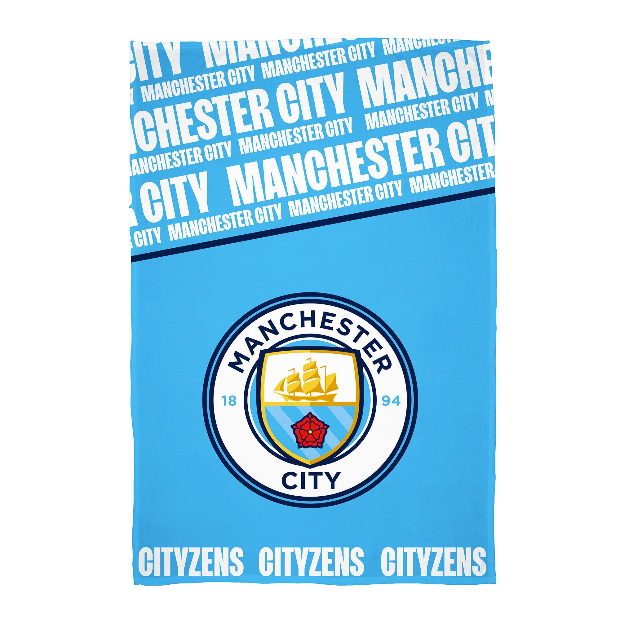 マンチェスター・シティ フットボールクラブ Manchester City FC オフィシャル商品 Cityzens フリースブランケット フリース毛布 【海外通販】