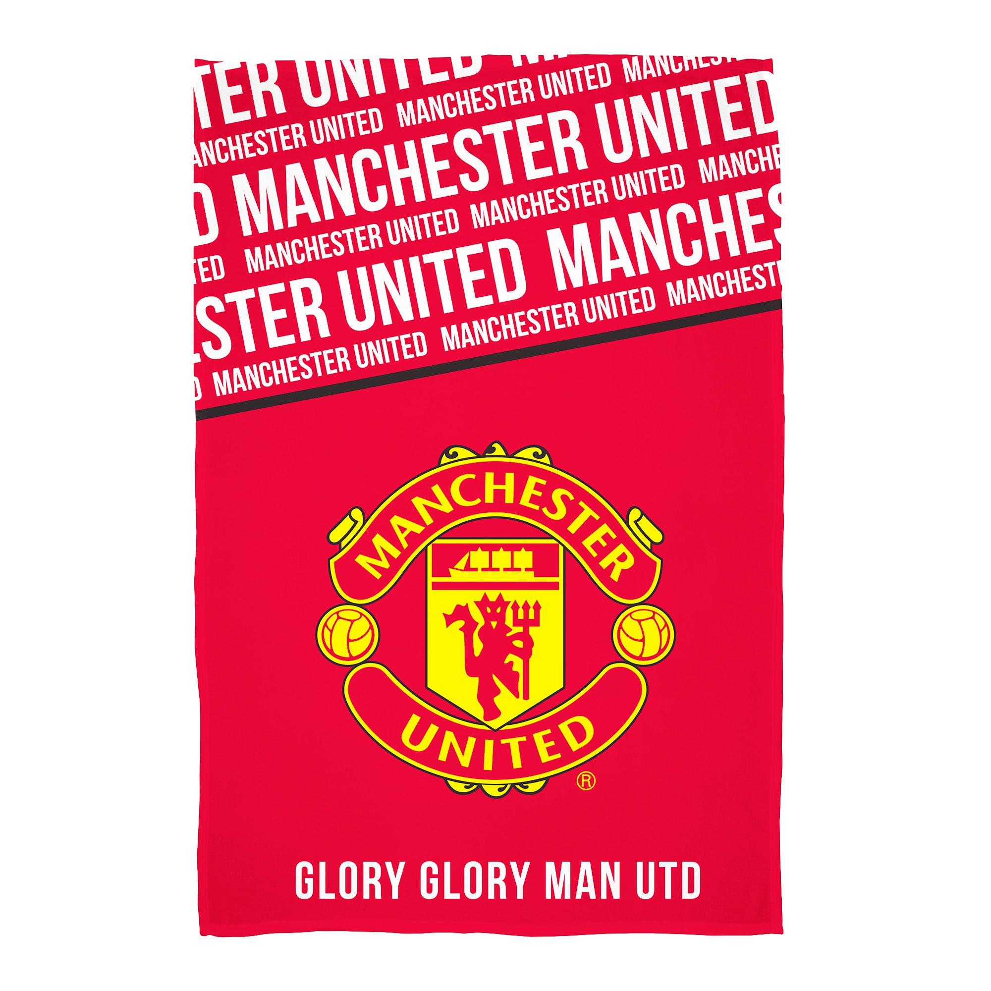 マンチェスターユナイテッド フットボールクラブ Manchester United FC オフィシャル商品 Glory フリースブランケット フリース毛布 【海外通販】