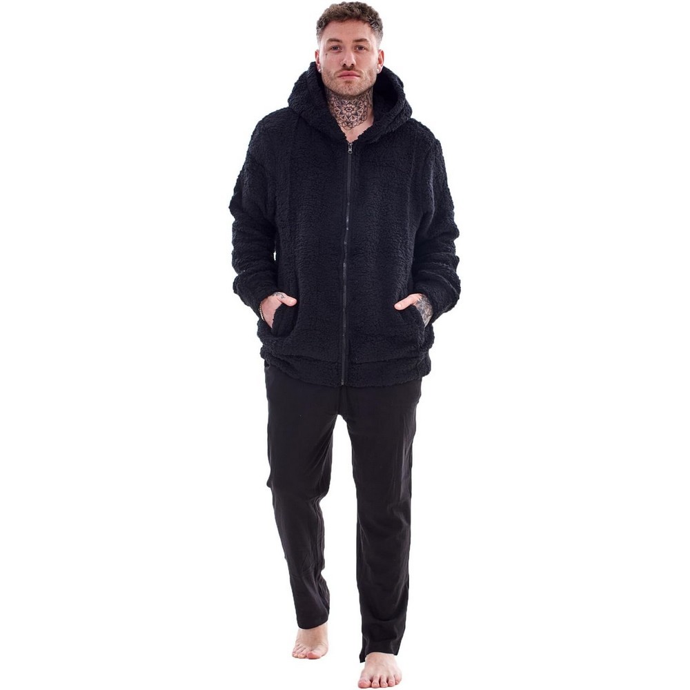 (キアヌ) Keanu メンズ シェルパフリース フルジップパーカー フーディー 【海外通販】