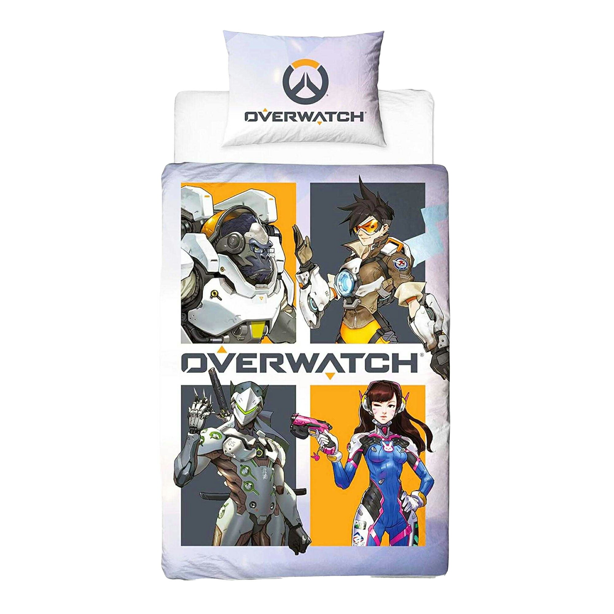 (オーバーウォッチ) Overwatch オフィシャル商品 Eat Sleep キャラクター 掛け布団カバー・枕カバーセット リバーシブル 寝具 【海外通販】