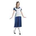 (不思議の国のアリス) Alice In Wonderland オフィシャル商品 レディース ロング丈 コスチューム 仮装 コスプレ セット 【海外通販】