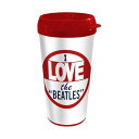 (ビートルズ) The Beatles オフィシャル商品 I Love The Beatles トラベルマグ プラスチック 携帯マグ タンブラー 【海外通販】