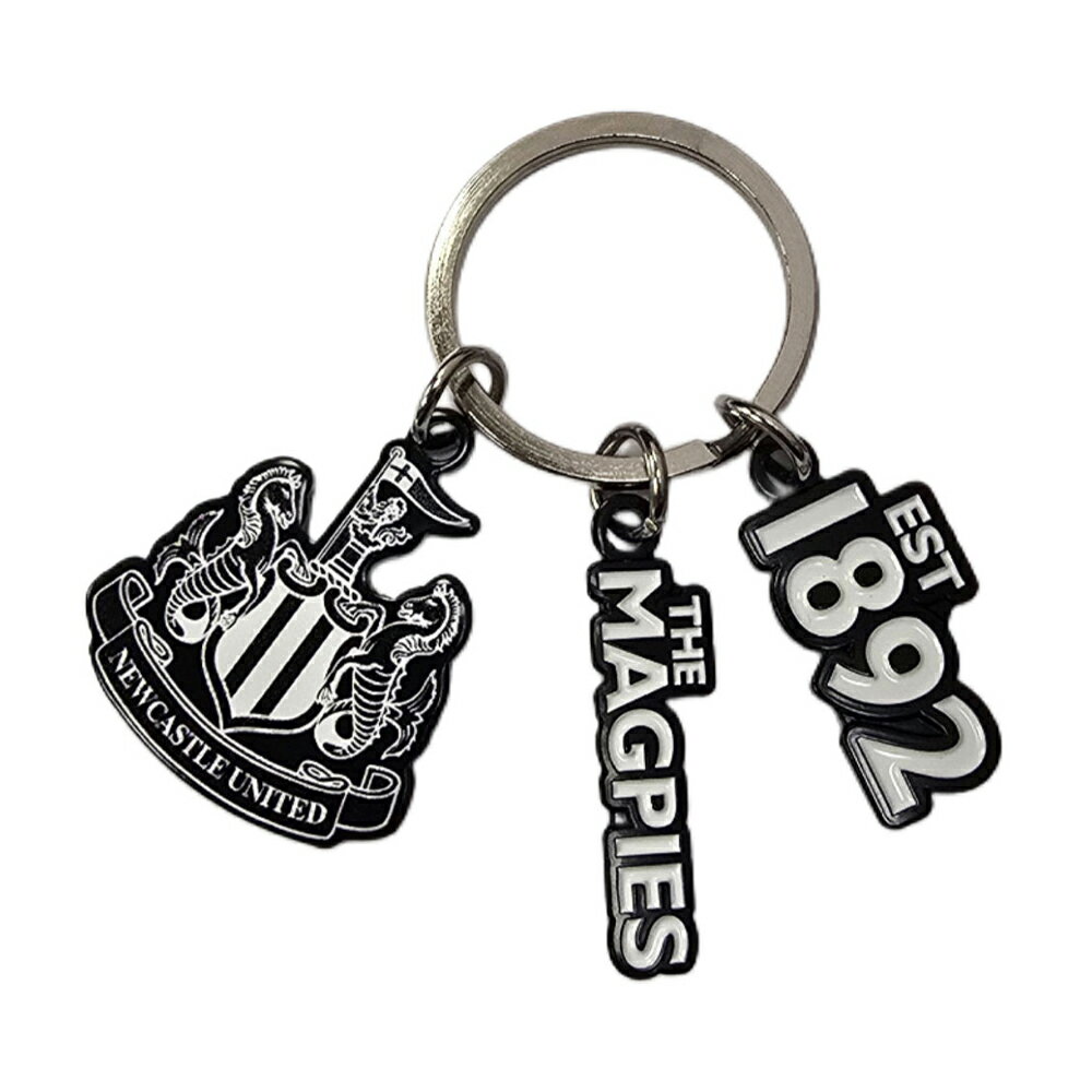 ニューカッスル・ユナイテッド フットボールクラブ Newcastle United FC オフィシャル商品 チャーム キーリング キーホルダー 【海外通販】