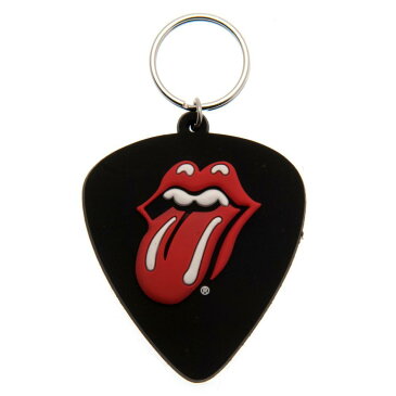 (ローリング・ストーンズ) The Rolling Stones オフィシャル商品 ギターピック型 キーホルダー 【楽天海外直送】