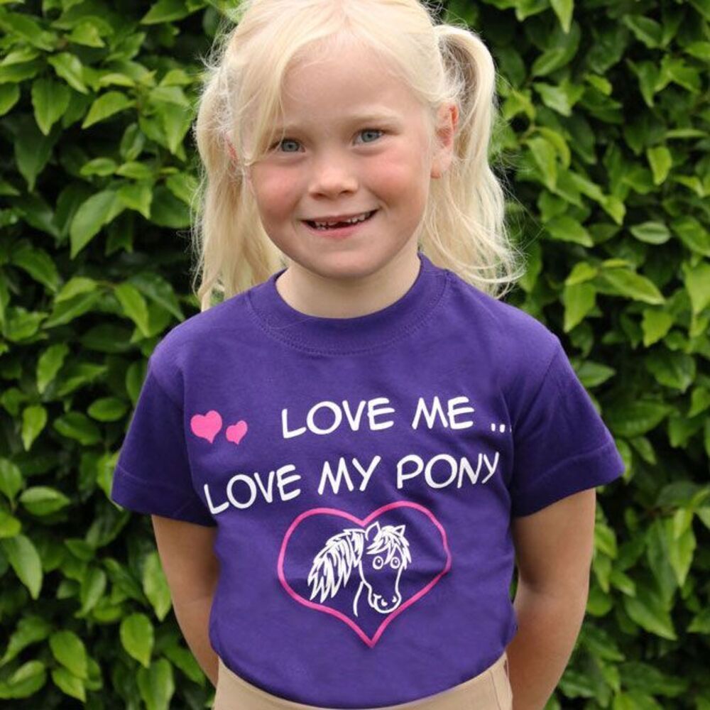 (ブリティッシュカントリーコレクション) British Country Collection キッズ・子供 Love Me Love My Pony Tシャツ 半袖 乗馬 ホースライディング 