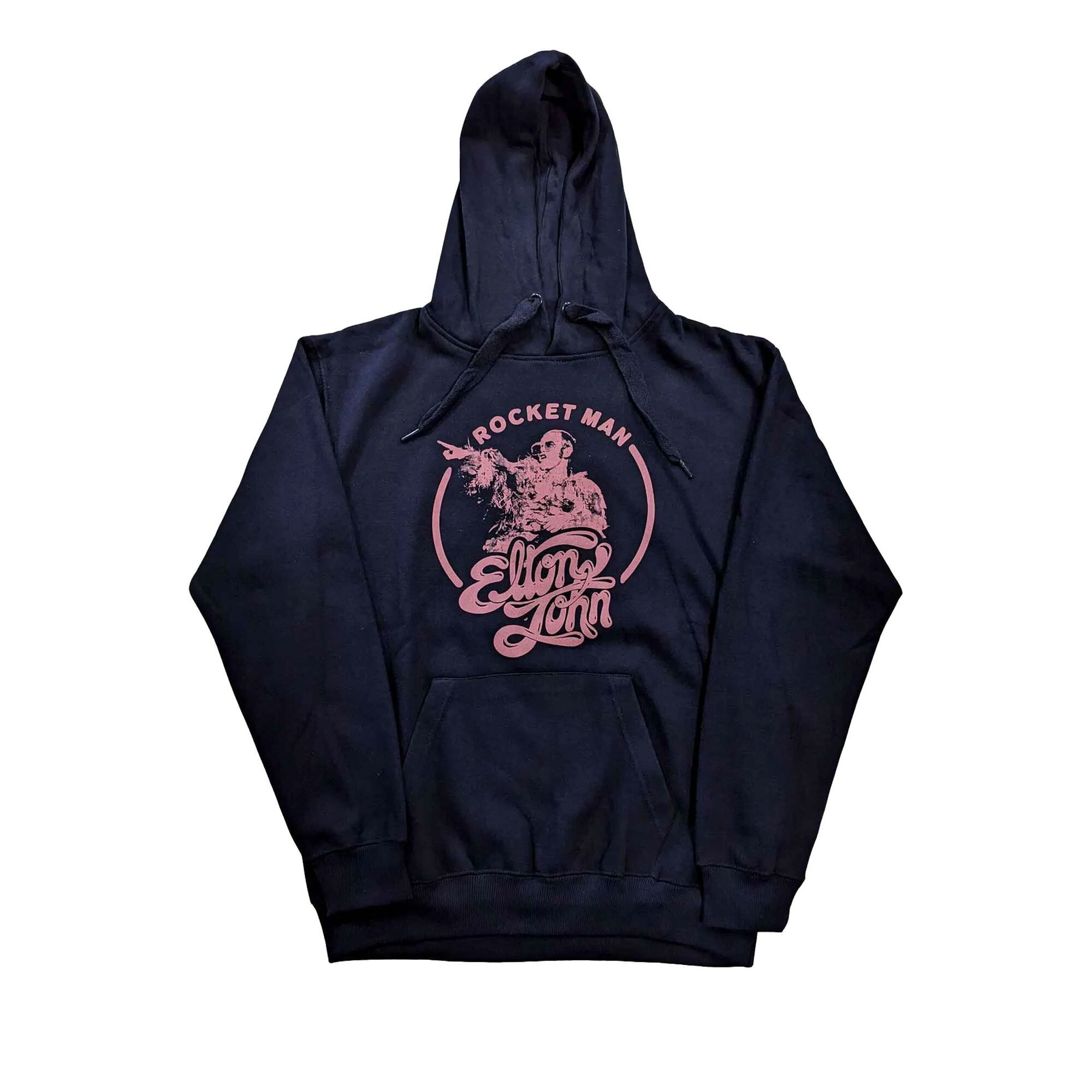 (エルトン・ジョン) Elton John オフィシャル商品 ユニセックス Rocket Man パーカー プルオーバー フード付き トレーナー 【海外通販】