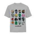 (マインクラフト) Minecraft オフィシャル商品 子供用 半袖 ブロック グラフィック Tシャツ 【海外通販】