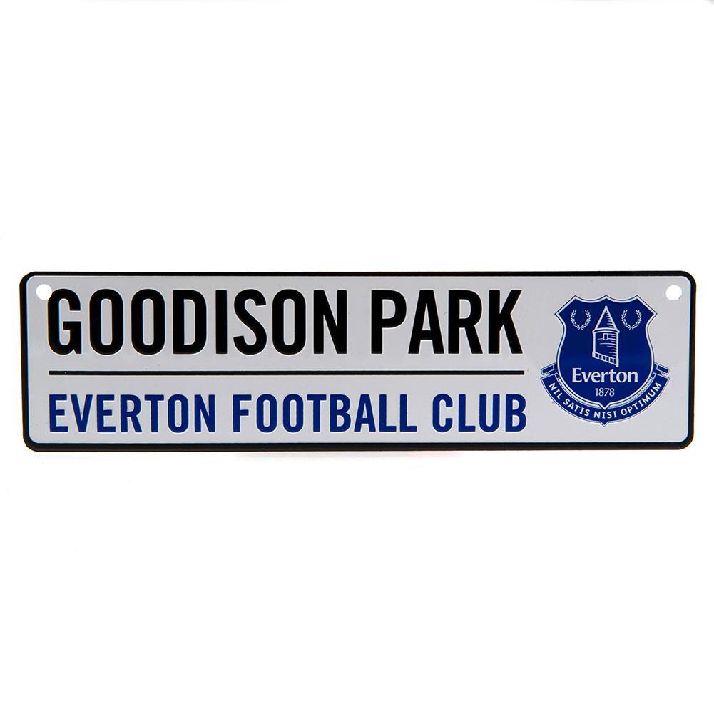 エバートン フットボールクラブ Everton FC オフィシャル商品 窓用 ストリートサイン ブリキ看板 【海外通販】