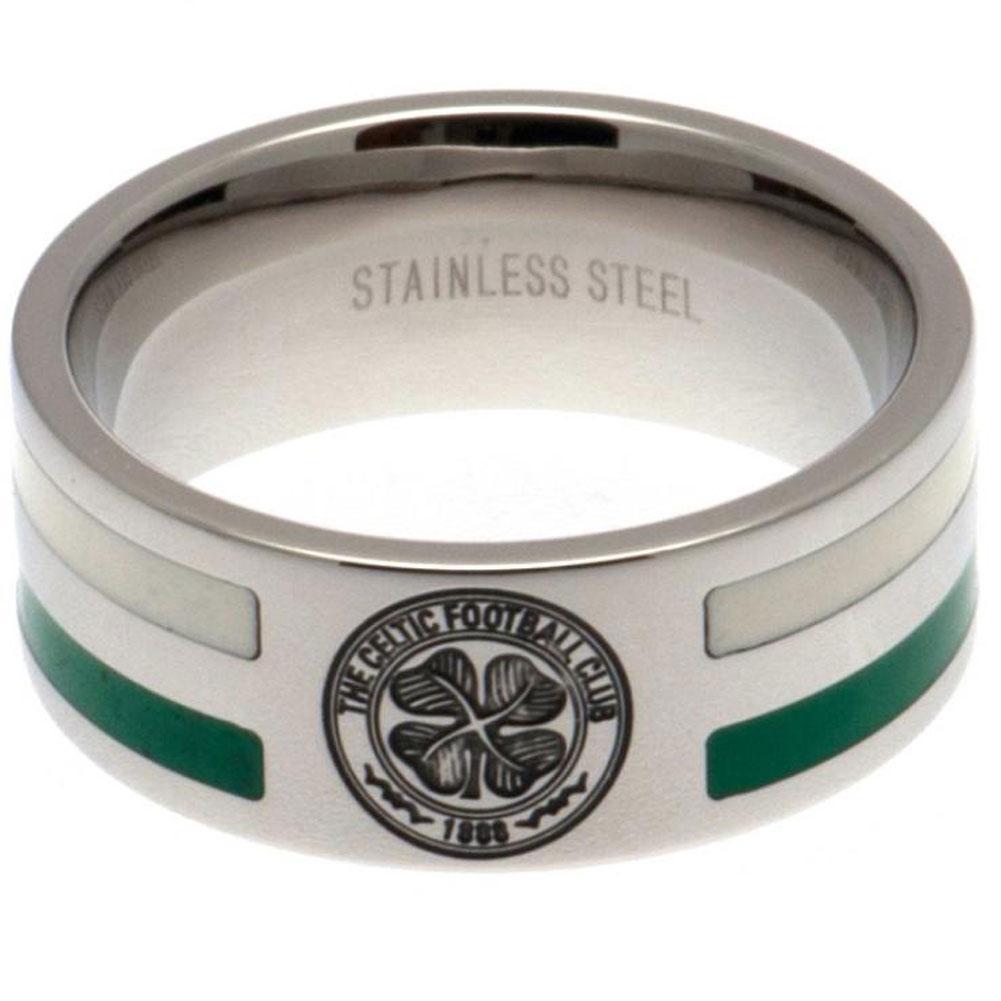 セルティック フットボールクラブ Celtic FC オフィシャル商品 ストライプ リング サッカー 指輪 【海外通販】