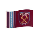 ウェストハム・ユナイテッド フットボールクラブ West Ham United FC オフィシャル商品 クレスト フラッグ 旗 【海外通販】