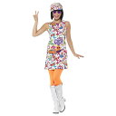 (スミッフィーズ) Smiffys レディース 60s Groovy コスチューム シック 仮装 コスプレ セット 【海外通販】