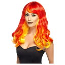 (スミッフィーズ) Smiffys レディース Devil Flame グラデーション コスチューム ウィッグ かつら 仮装 コスプレ 【海外通販】