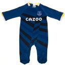 エバートン フットボールクラブ Everton FC オフィシャル商品 ベビー・赤ちゃん クレスト スリープスーツ 長袖 ロンパース 【海外通販】