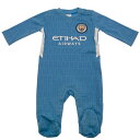 マンチェスター・シティ フットボールクラブ Manchester City FC オフィシャル商品 ベビー・赤ちゃん スリープスーツ 長袖 ロンパース 【海外通販】